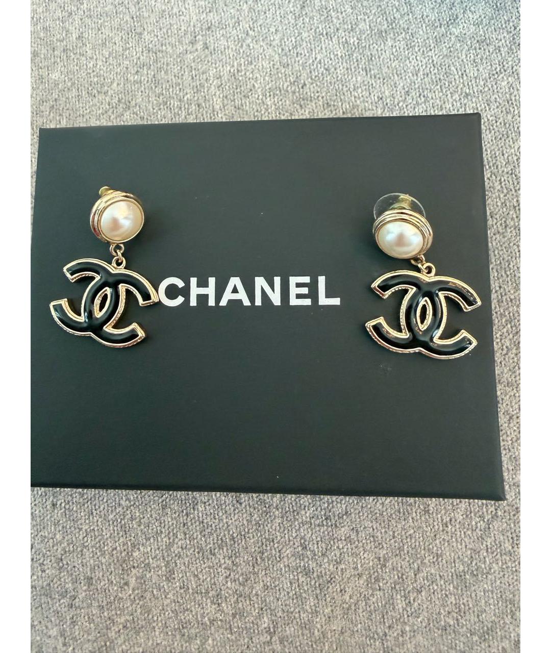 CHANEL Золотые серьги, фото 7