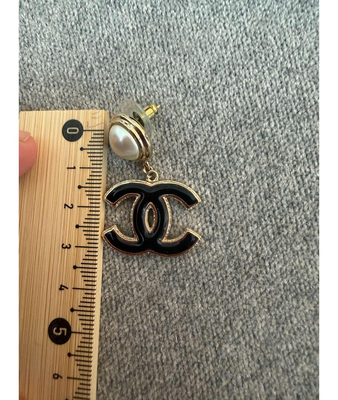 CHANEL Золотые серьги, фото 3