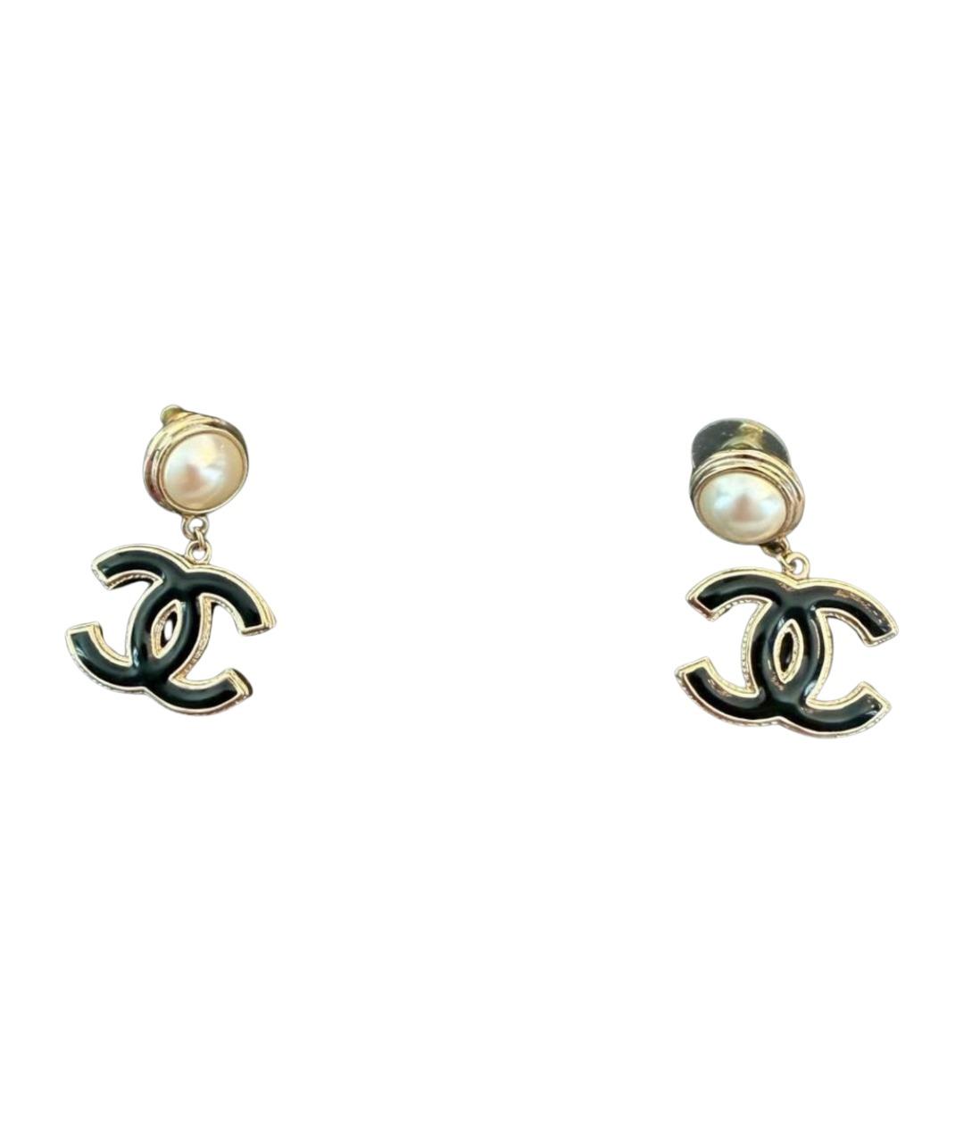 CHANEL Золотые серьги, фото 1