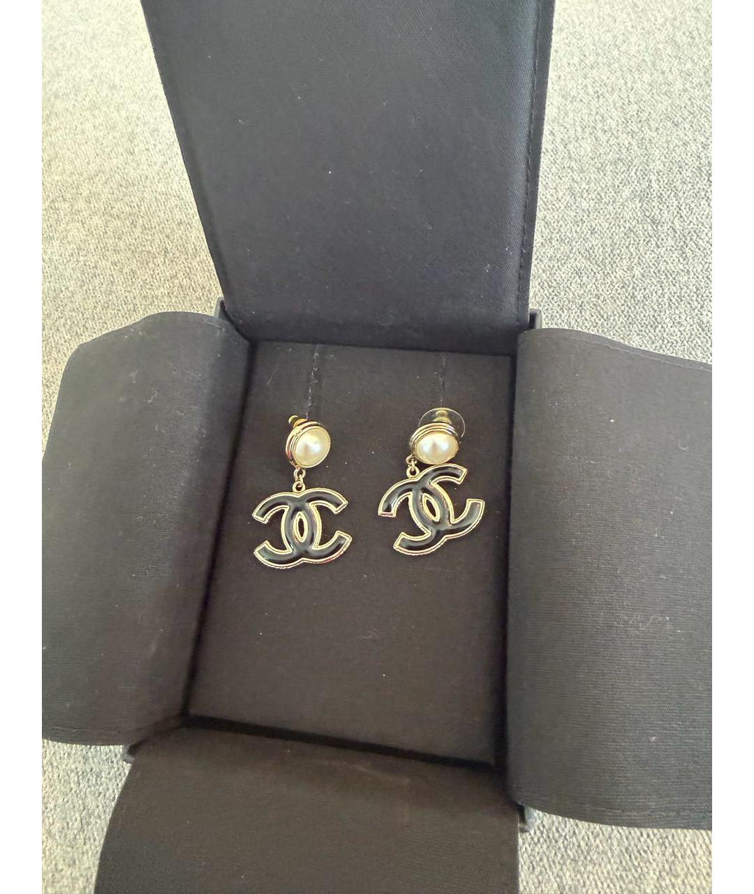 CHANEL Золотые серьги, фото 5