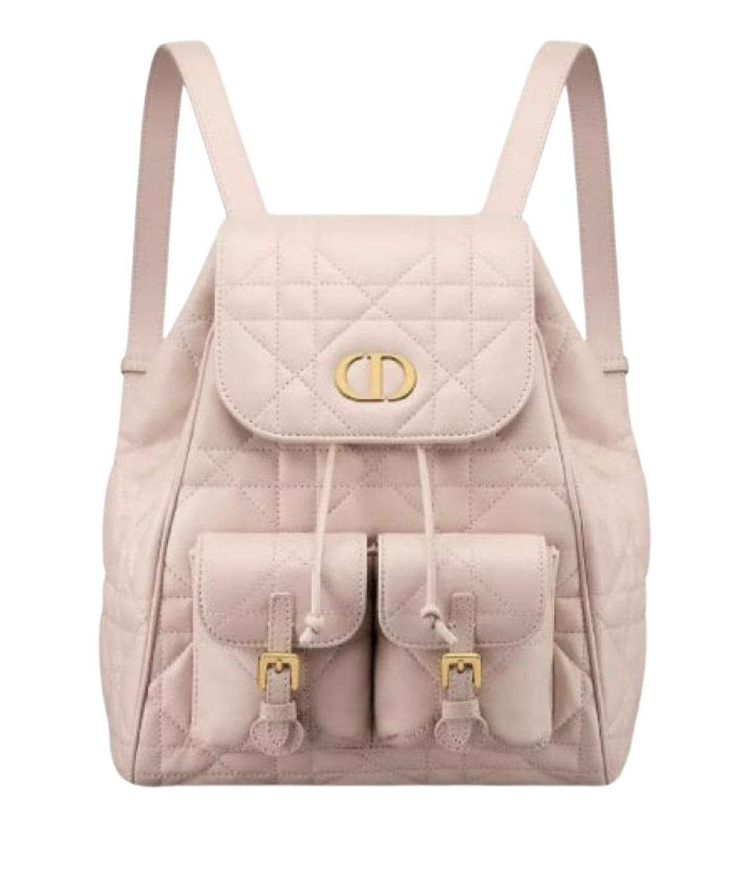 CHRISTIAN DIOR Бежевый кожаный рюкзак, фото 1
