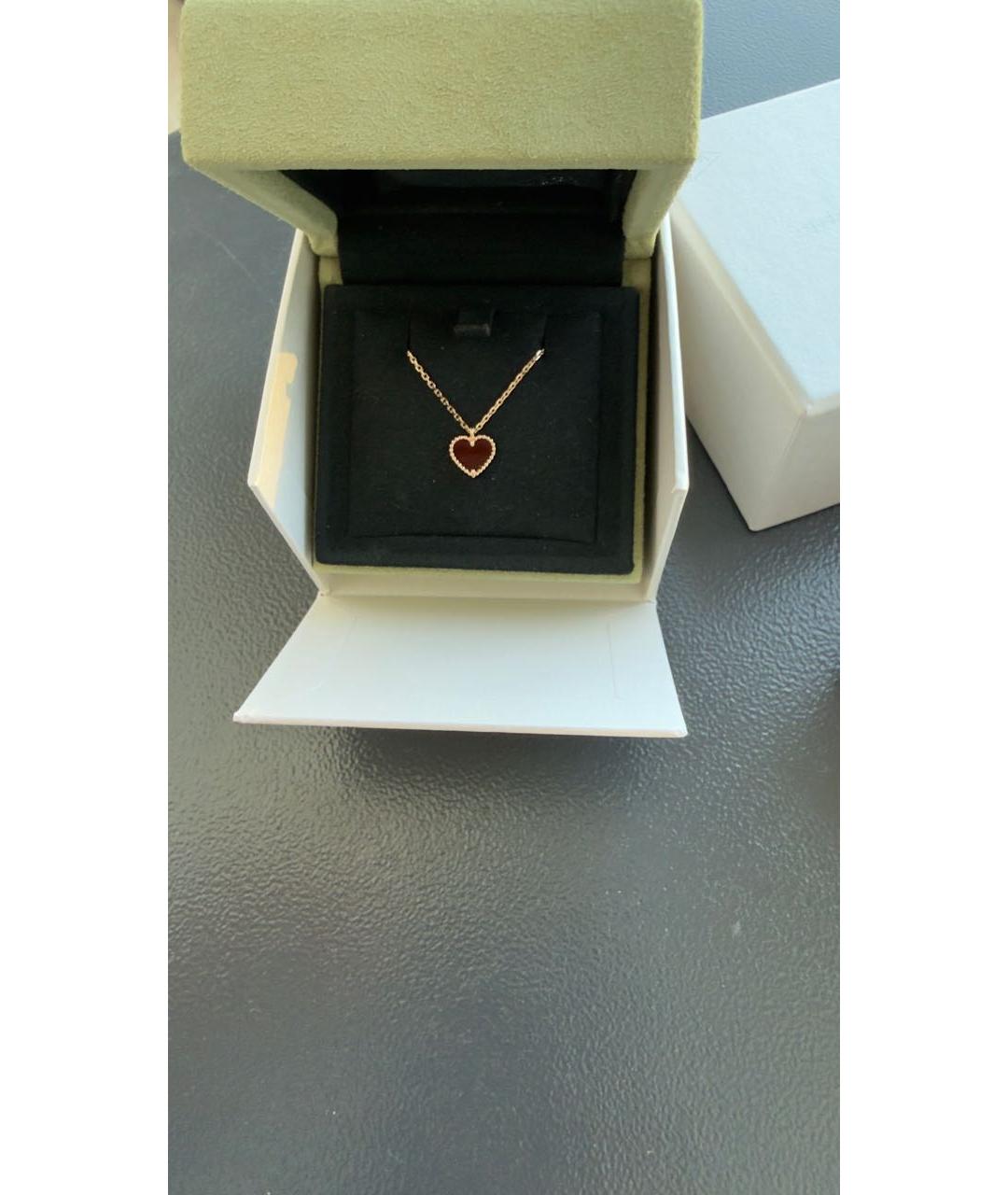 VAN CLEEF & ARPELS Бордовое колье из розового золота, фото 2