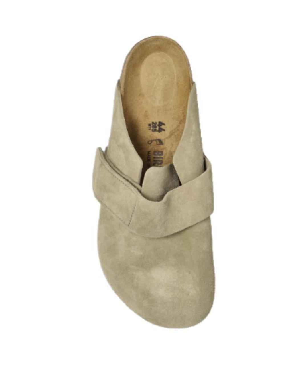 BIRKENSTOCK Хаки замшевые сандалии, фото 3