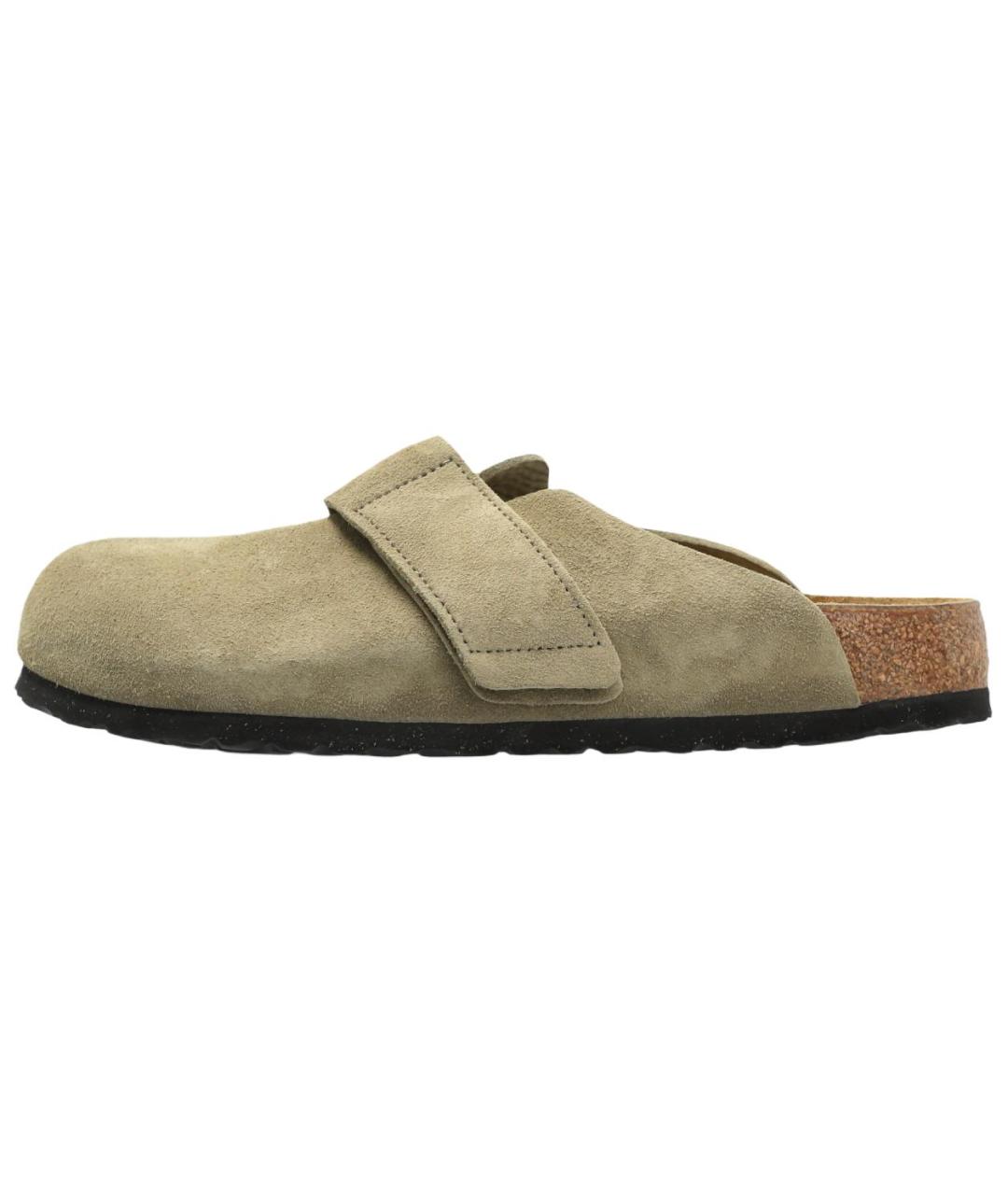 BIRKENSTOCK Хаки замшевые сандалии, фото 2