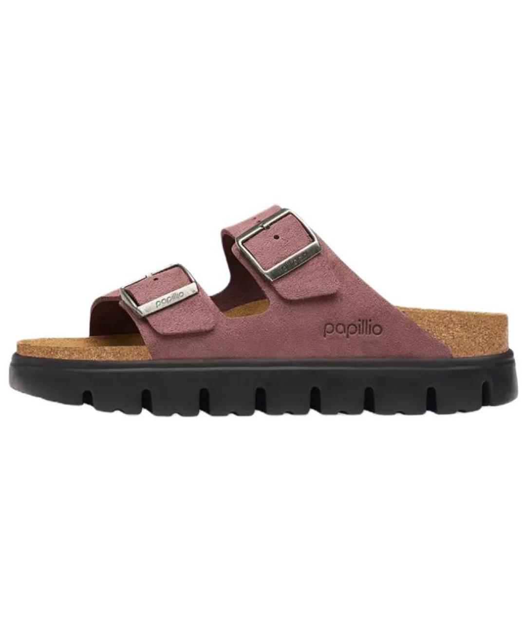 BIRKENSTOCK Розовые замшевые сандалии, фото 2