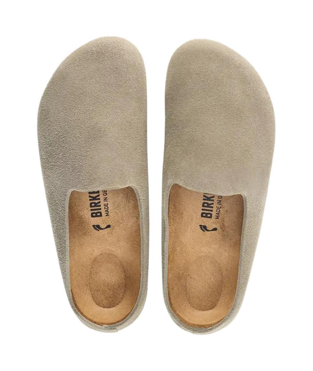 BIRKENSTOCK Коричневые замшевые мюли, фото 4