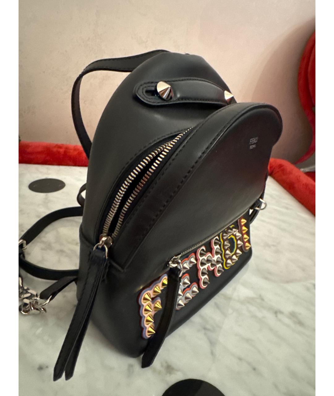 GUCCI Черный кожаный рюкзак, фото 2