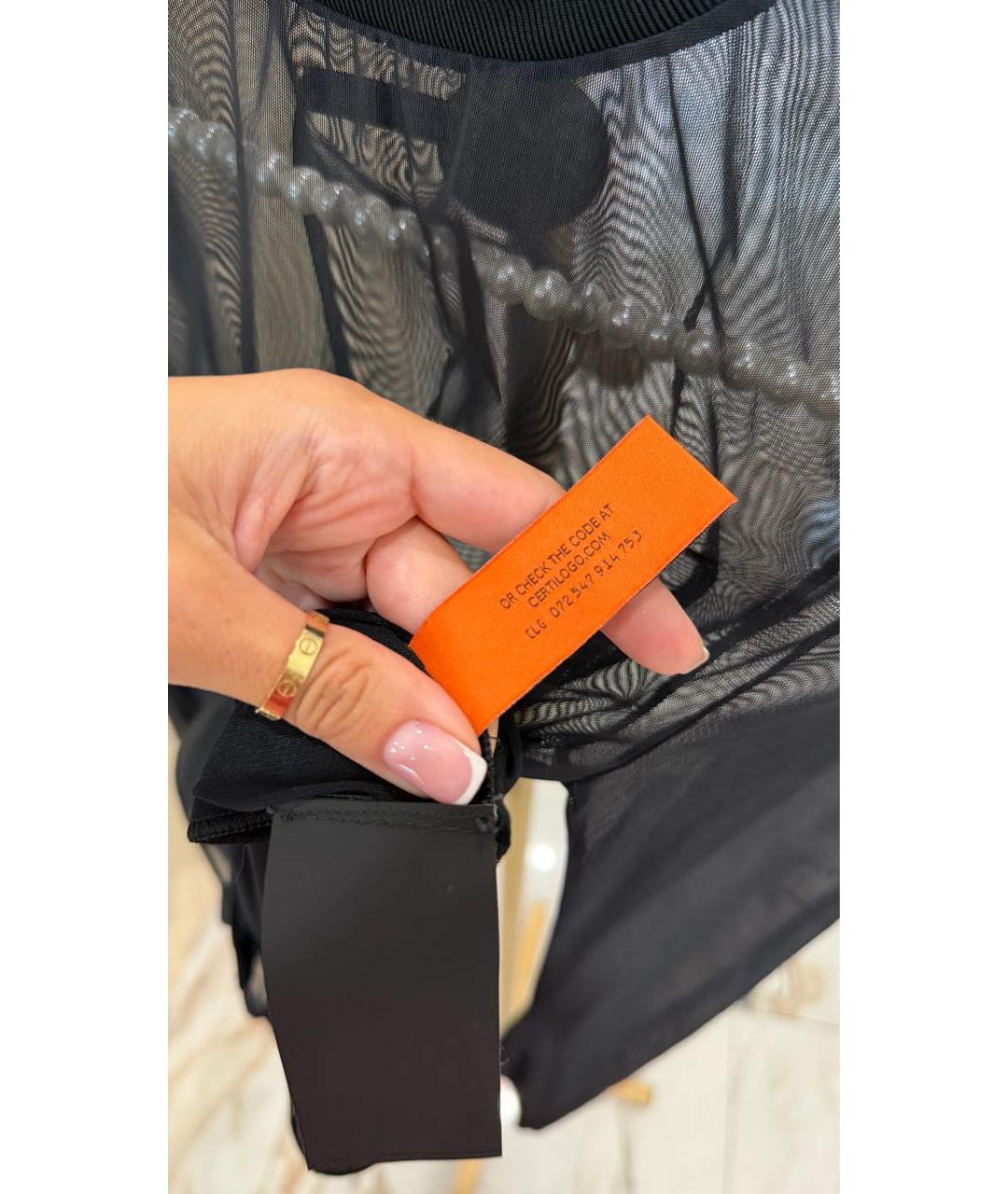 HERON PRESTON Черное полиэстеровое боди, фото 7