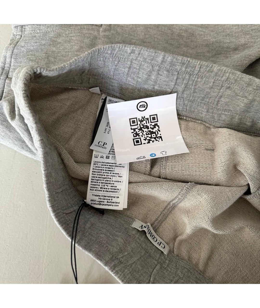 CP COMPANY Серые хлопковые шорты, фото 6