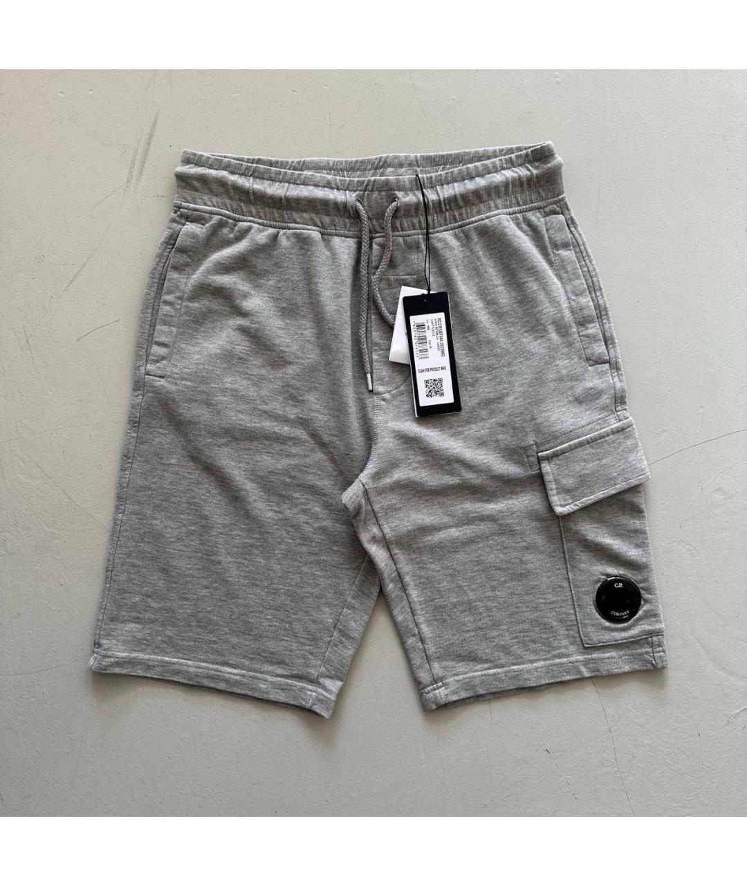 CP COMPANY Серые хлопковые шорты, фото 7