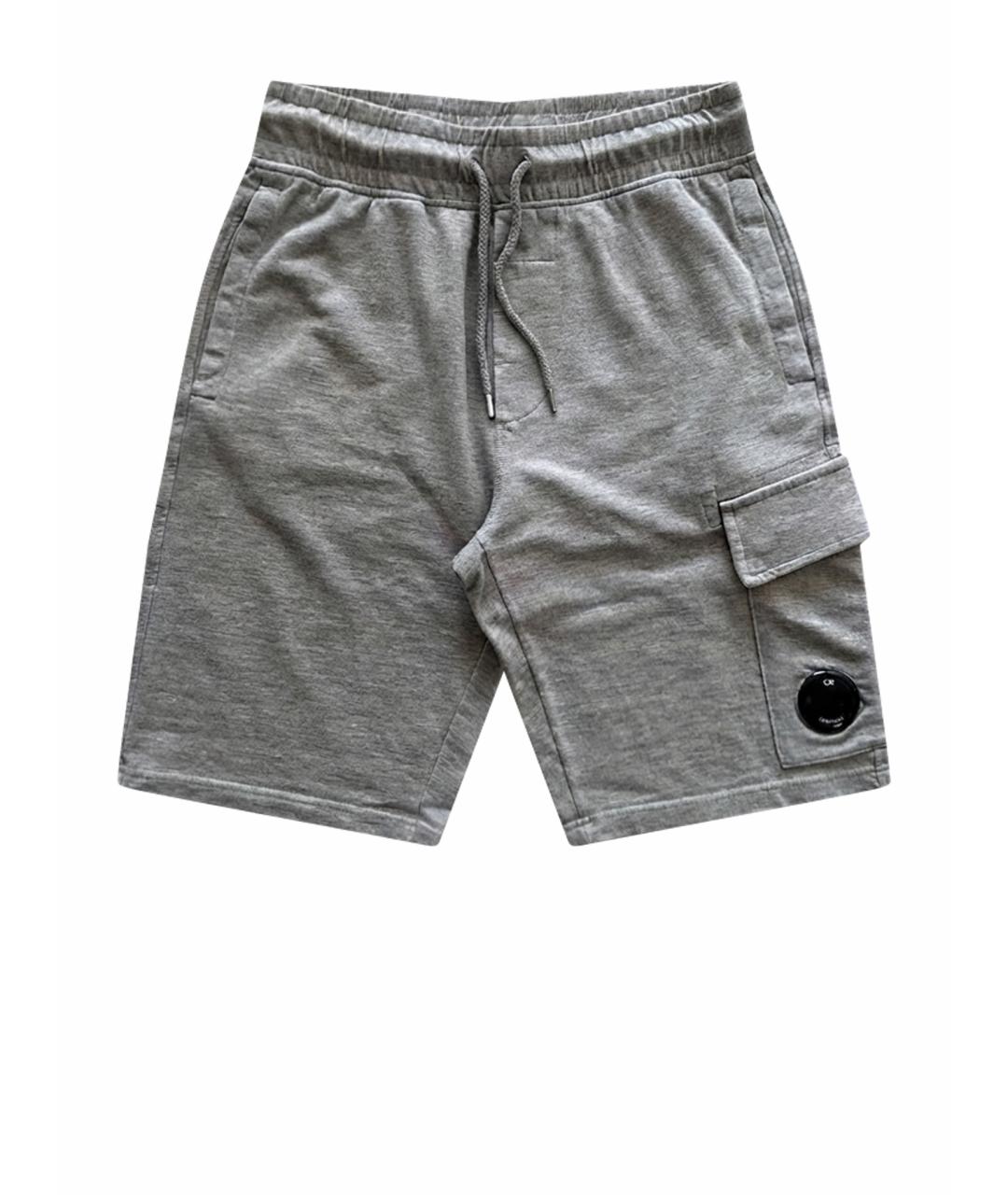 CP COMPANY Серые хлопковые шорты, фото 1