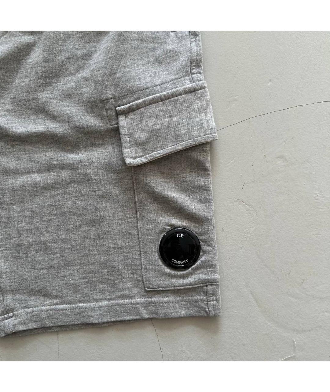 CP COMPANY Серые хлопковые шорты, фото 2
