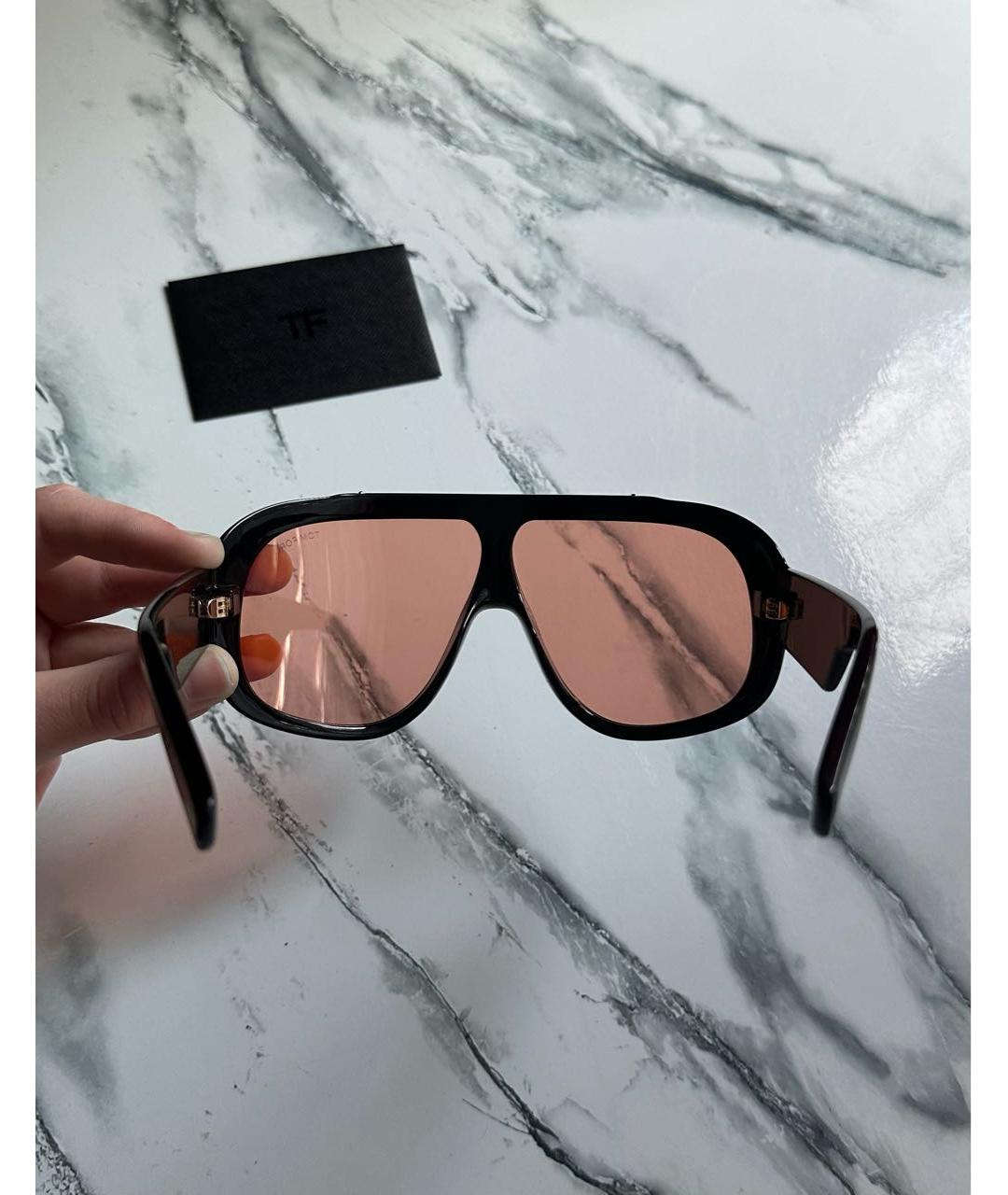 TOM FORD Оранжевые пластиковые солнцезащитные очки, фото 3