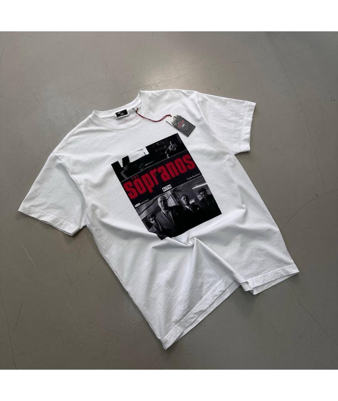 KITH Белая хлопковая футболка, фото 2