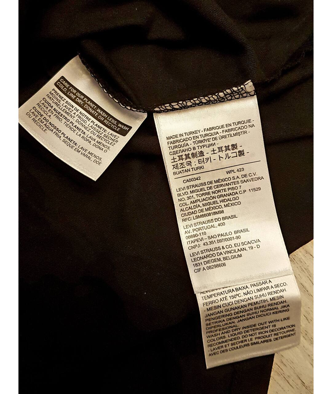 LEVI'S Черная хлопковая футболка, фото 5