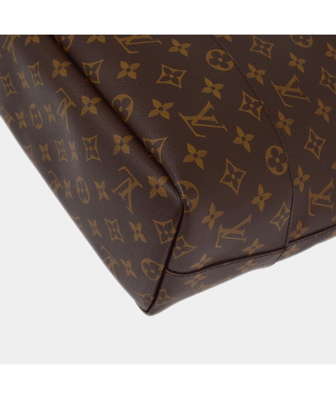 LOUIS VUITTON Коричневая канва сумка тоут, фото 8