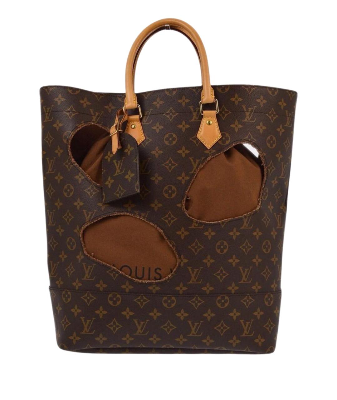 LOUIS VUITTON Коричневая канва сумка тоут, фото 1