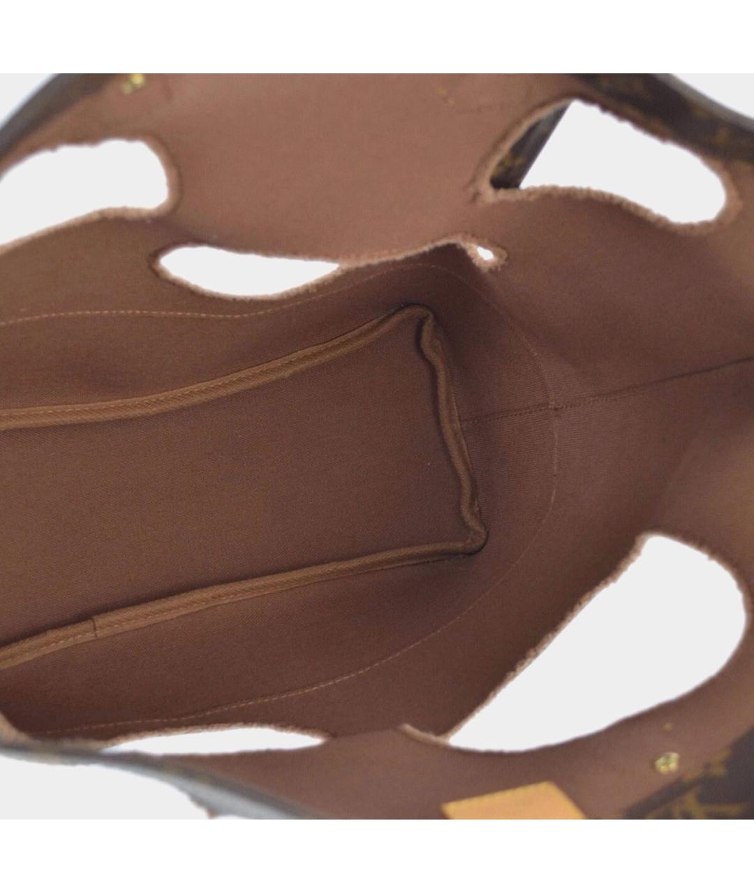 LOUIS VUITTON Коричневая канва сумка тоут, фото 4