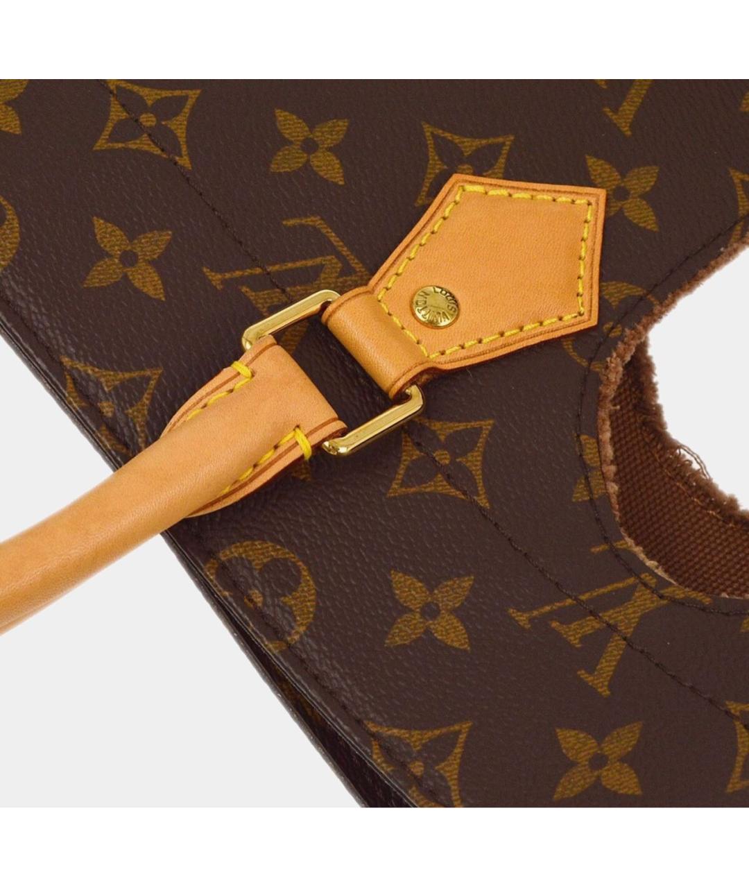 LOUIS VUITTON Коричневая канва сумка тоут, фото 2
