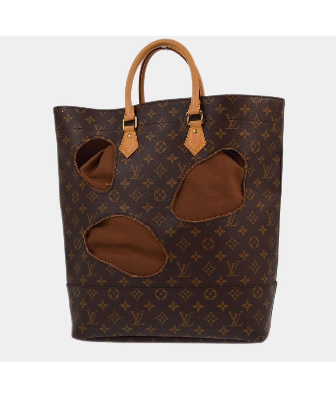 LOUIS VUITTON Коричневая канва сумка тоут, фото 3