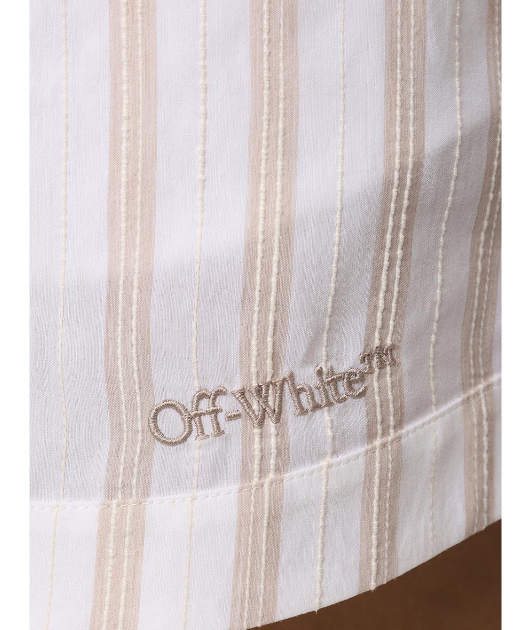 OFF-WHITE Бежевые шорты, фото 6
