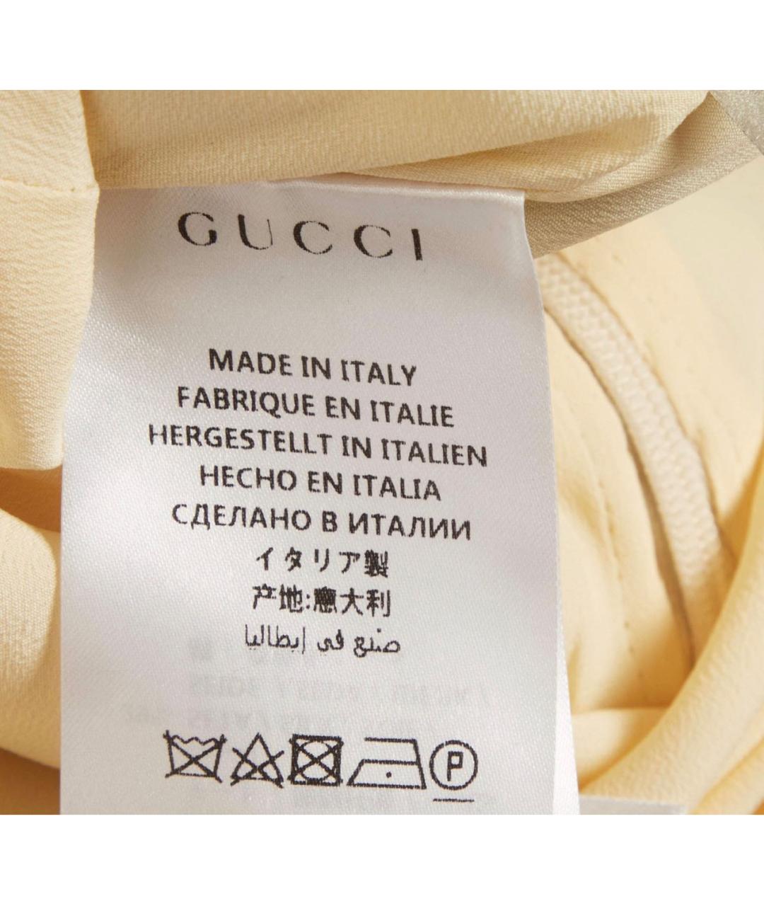GUCCI Мульти шелковое вечернее платье, фото 8