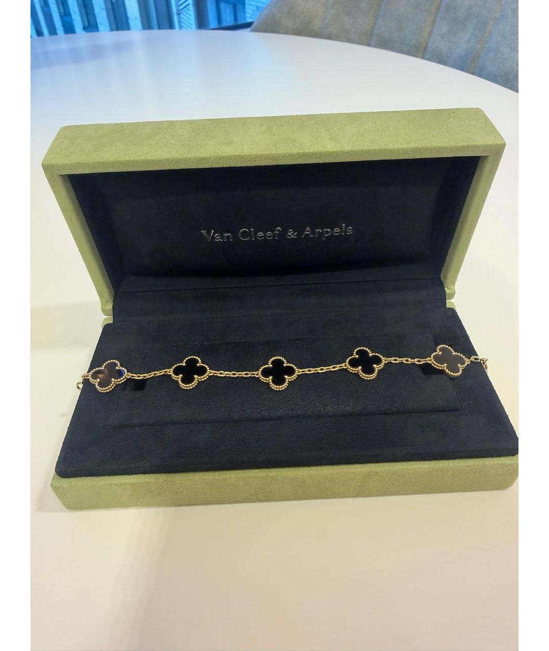 VAN CLEEF & ARPELS Черный браслет из желтого золота, фото 5