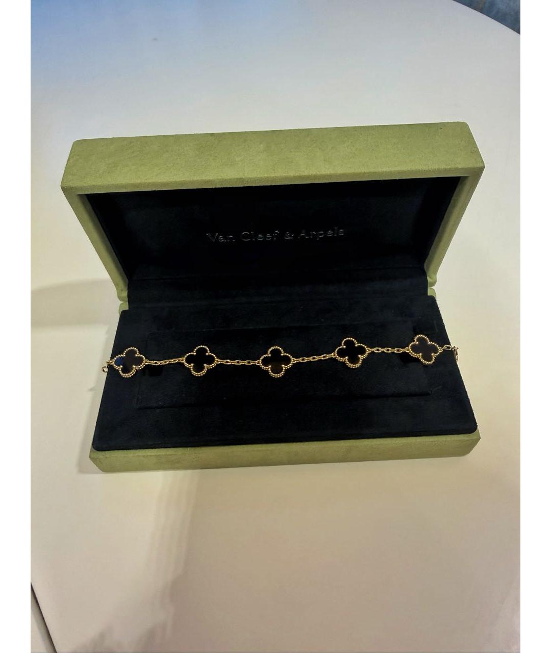 VAN CLEEF & ARPELS Черный браслет из желтого золота, фото 2