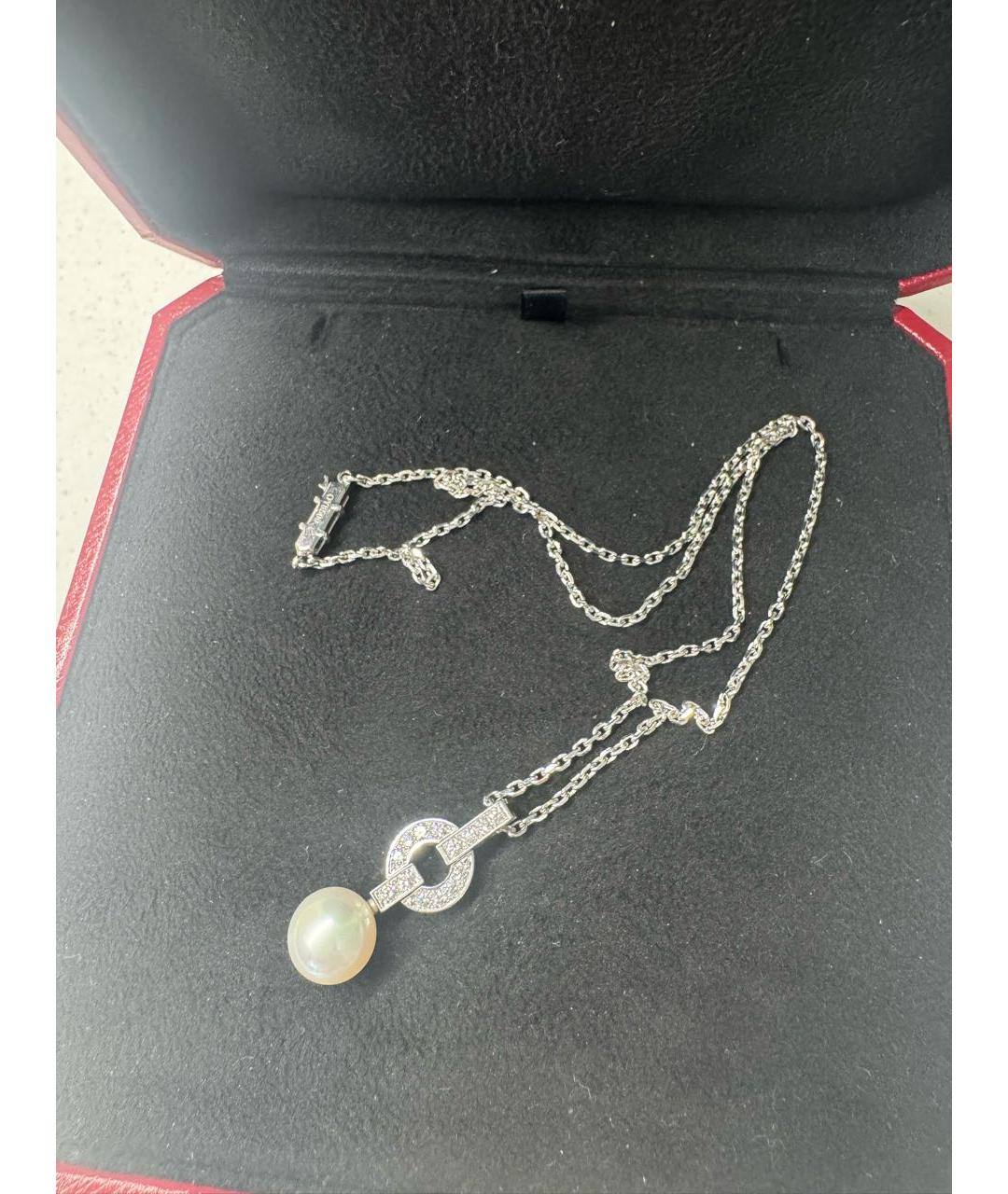 CARTIER Серебряное колье из белого золота, фото 4