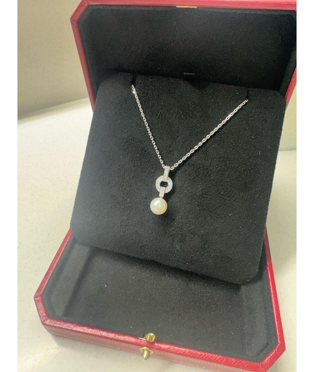 CARTIER Серебряное колье из белого золота, фото 2