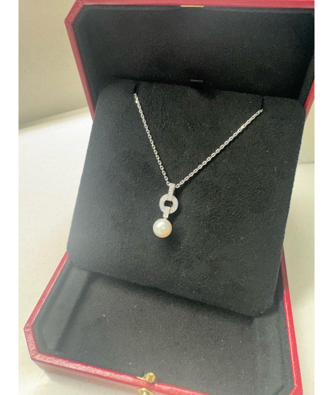 CARTIER Серебряное колье из белого золота, фото 3