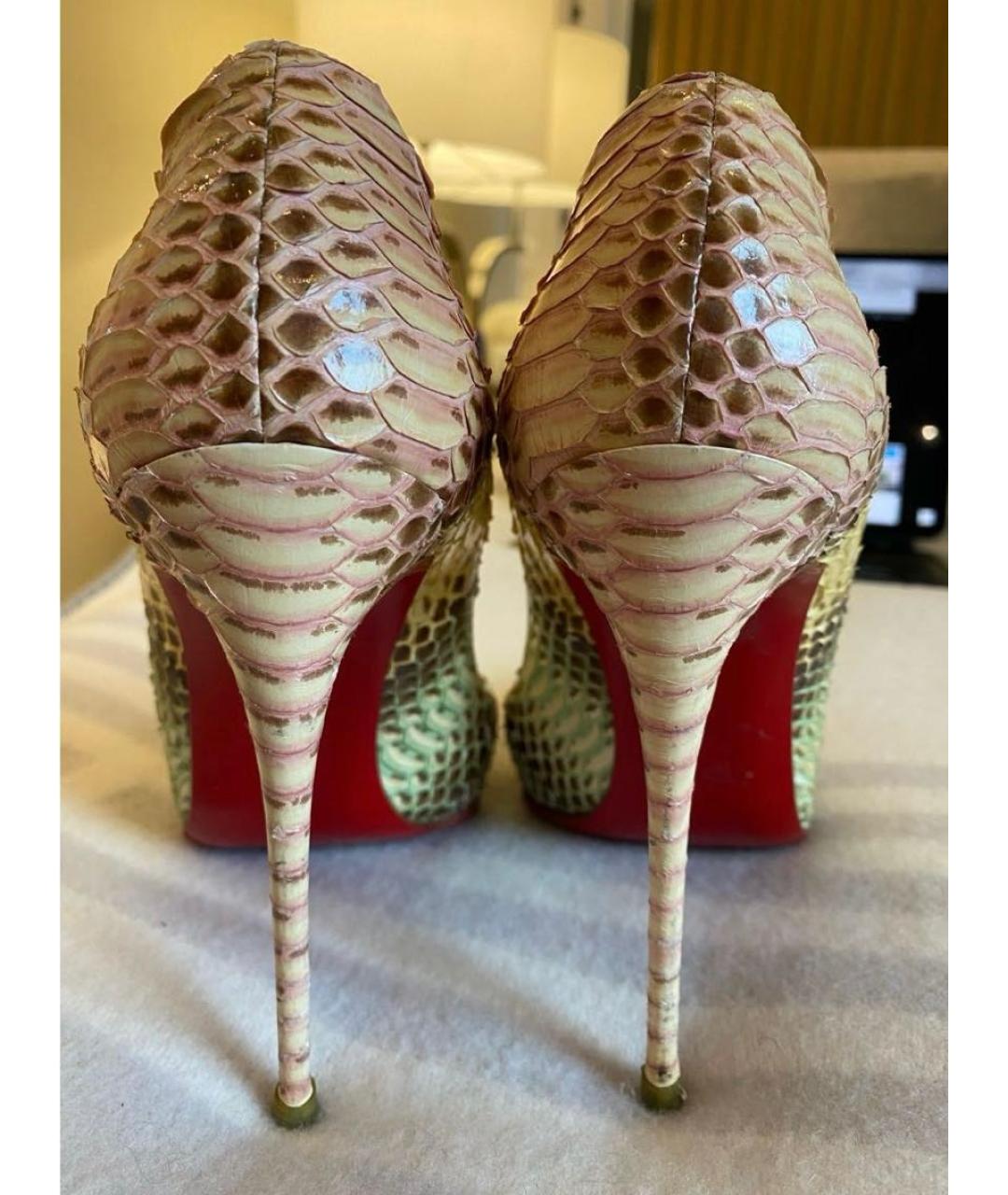 CHRISTIAN LOUBOUTIN Мульти туфли из экзотической кожи, фото 5
