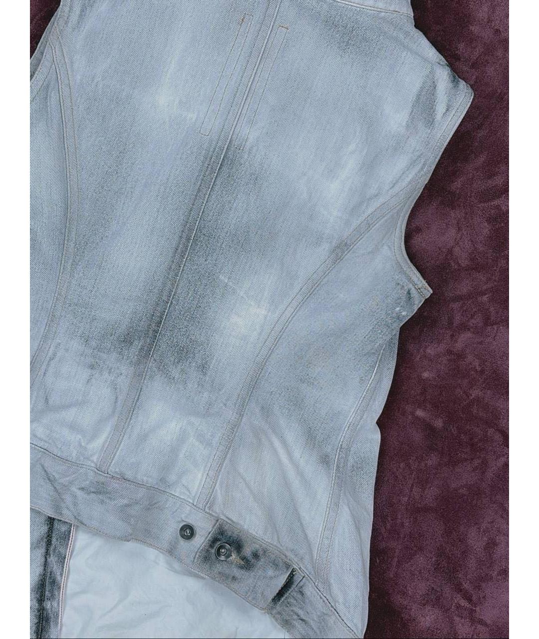 RICK OWENS Серые хлопковые капри, фото 4