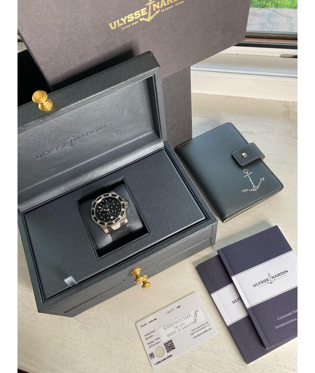 Ulysse Nardin Черные часы, фото 4