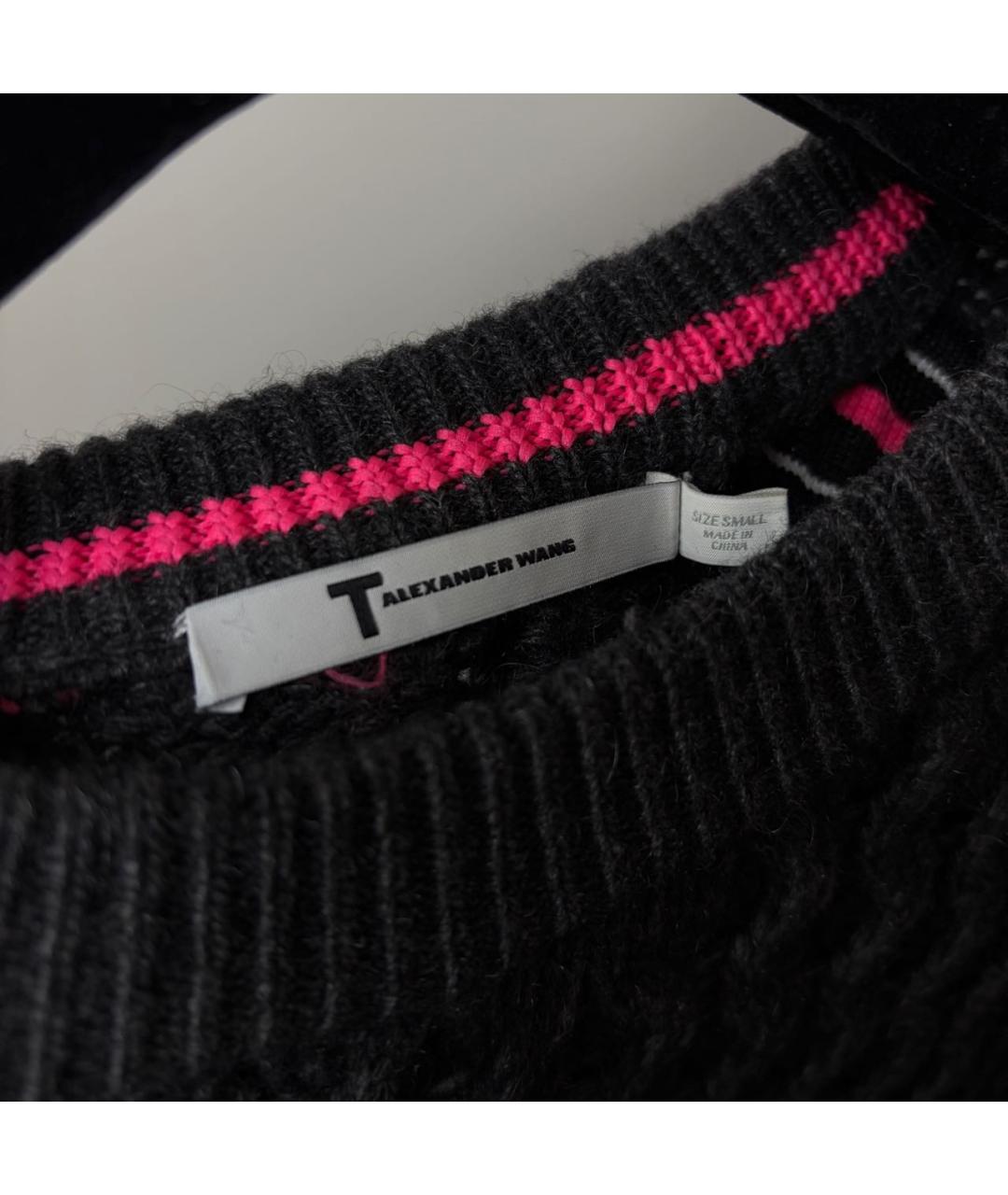ALEXANDER WANG Антрацитовый шерстяной джемпер / свитер, фото 6
