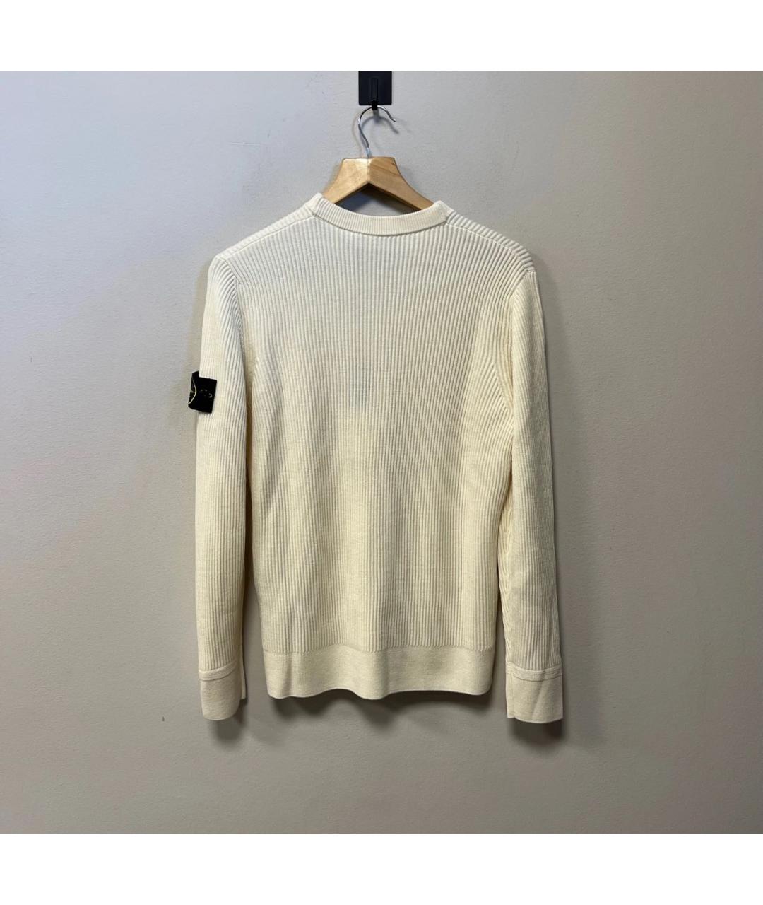 STONE ISLAND Белый джемпер / свитер, фото 3