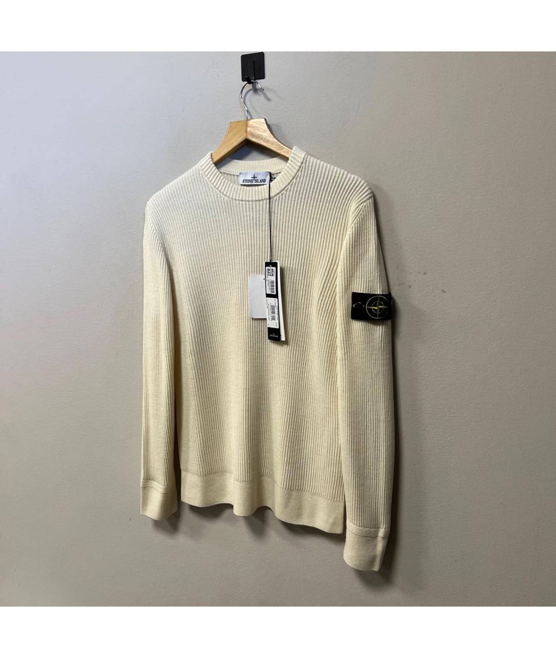 STONE ISLAND Белый джемпер / свитер, фото 2
