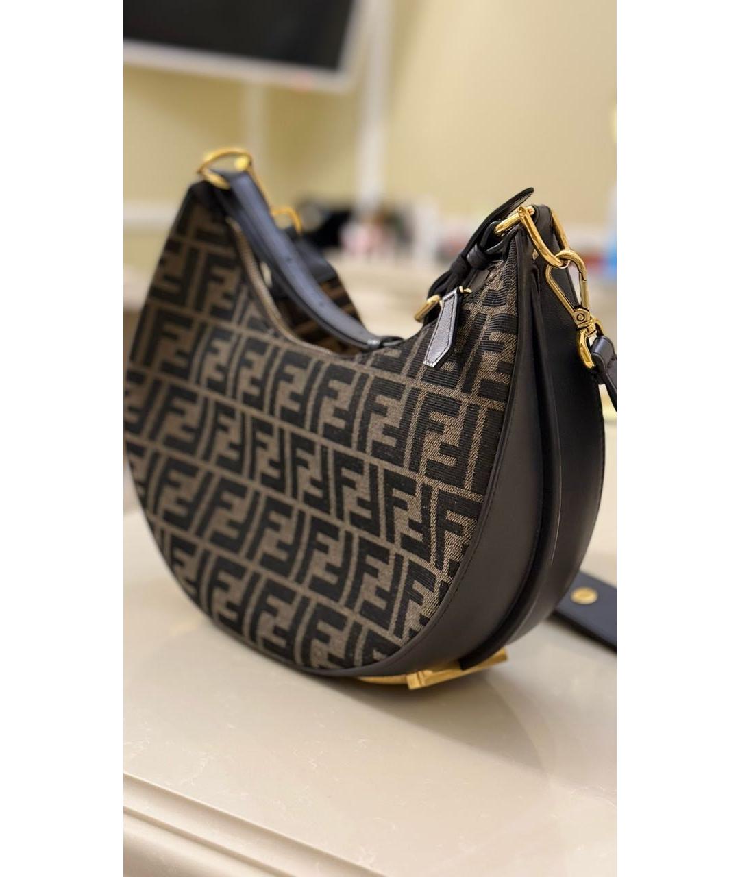 FENDI Коричневая сумка через плечо, фото 2