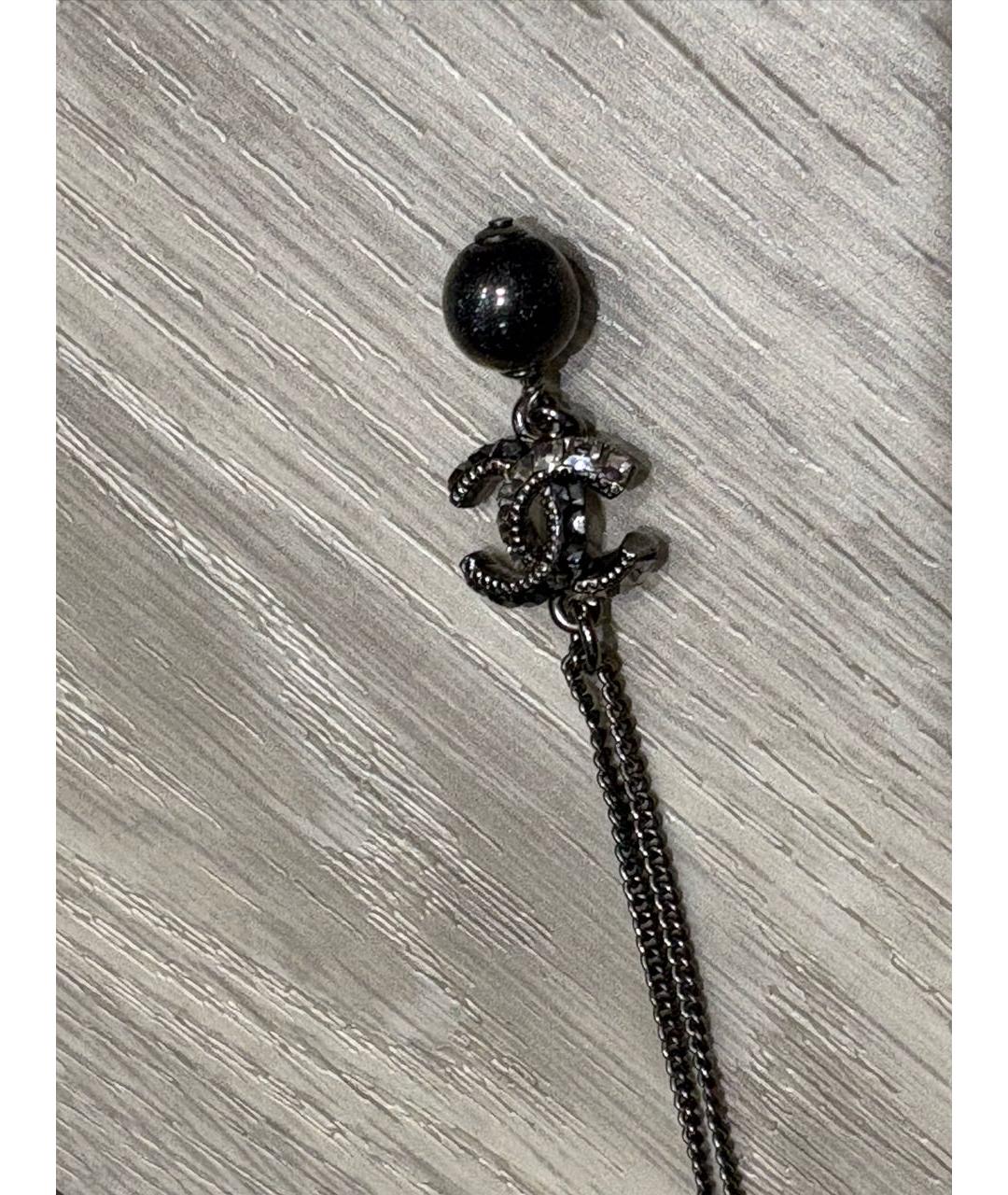 CHANEL Антрацитовое колье, фото 3