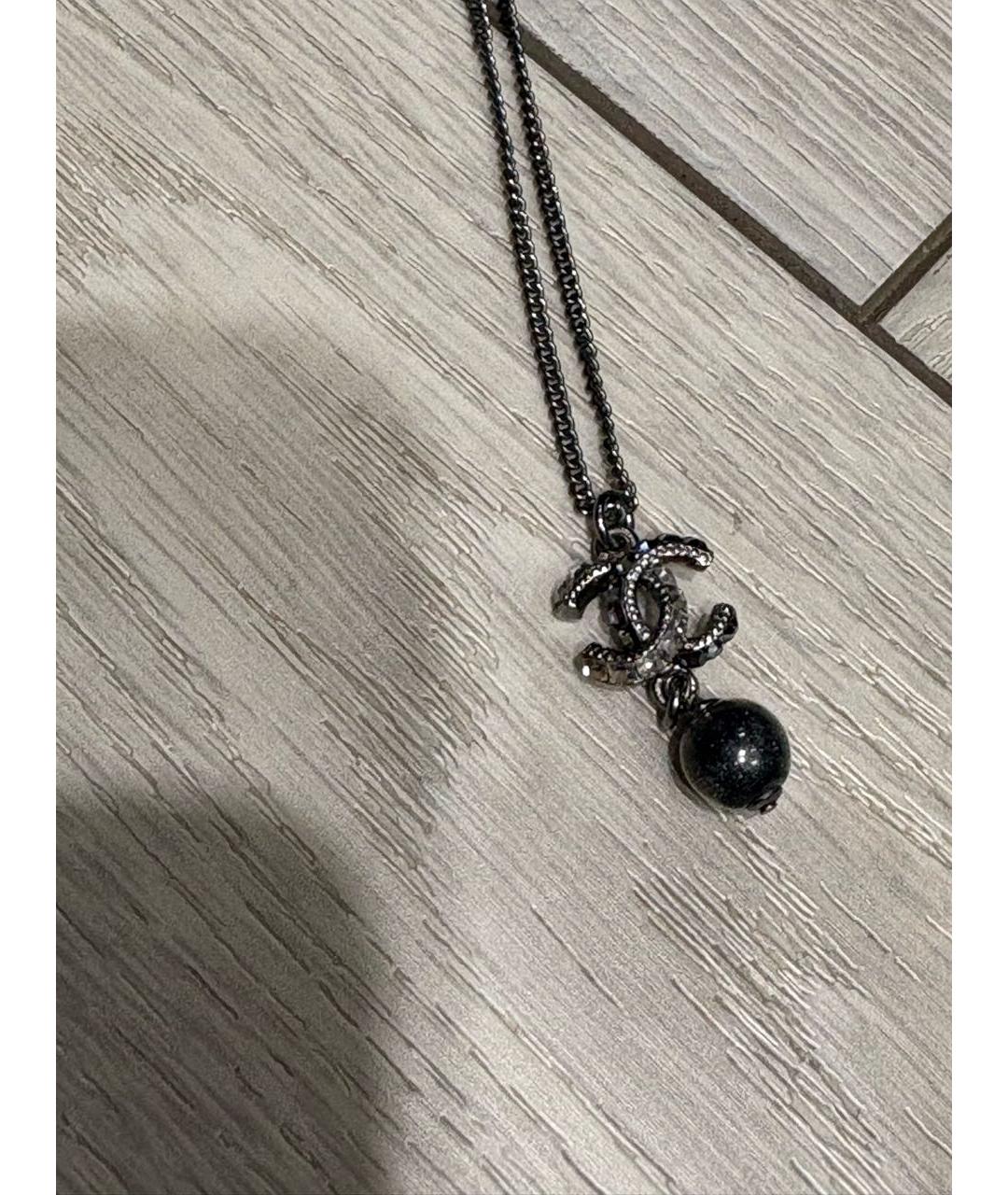 CHANEL Антрацитовое колье, фото 2