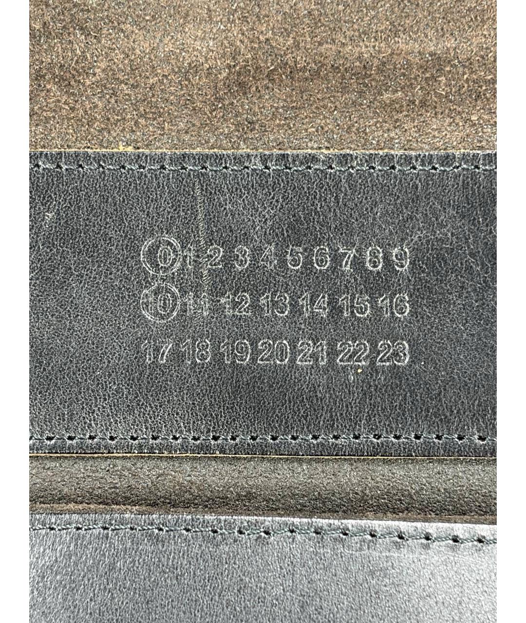 MAISON MARGIELA Коричневая кожаная сумка на плечо, фото 3