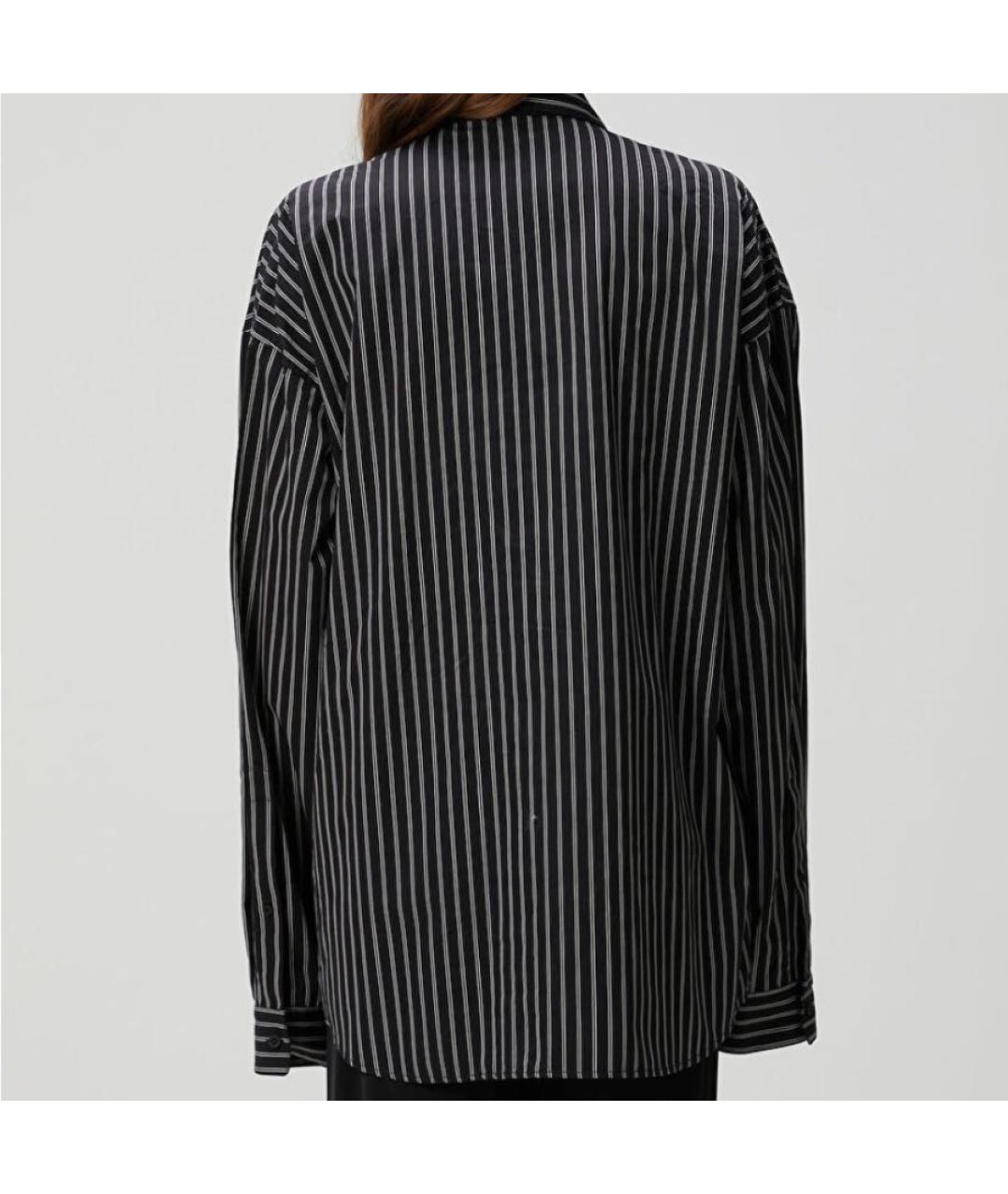 BALENCIAGA Черная полиамидовая рубашка, фото 2