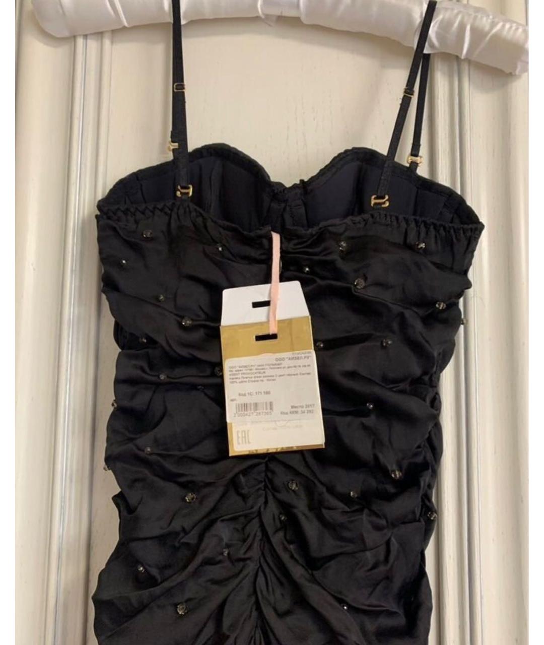 AGENT PROVOCATEUR Черное шелковое коктейльное платье, фото 2