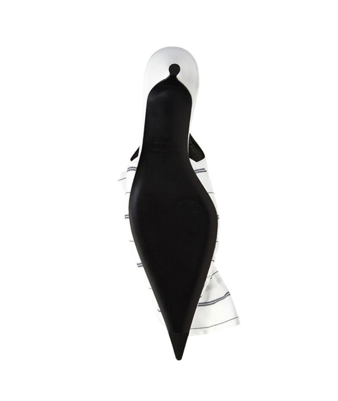BALENCIAGA Белые лодочки на низком каблуке, фото 5