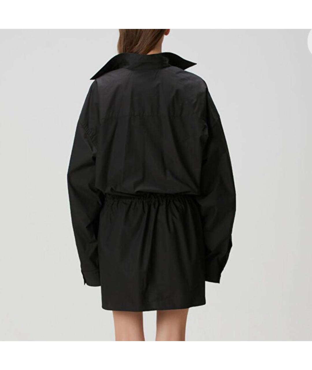 BALENCIAGA Черное хлопковое повседневное платье, фото 2