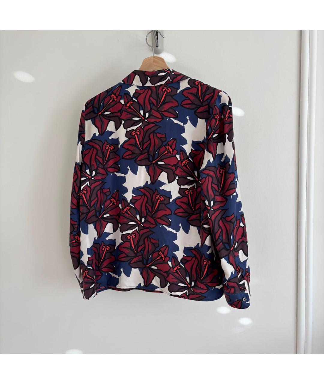 WEEKEND MAX MARA Мульти шелковый костюм с брюками, фото 4