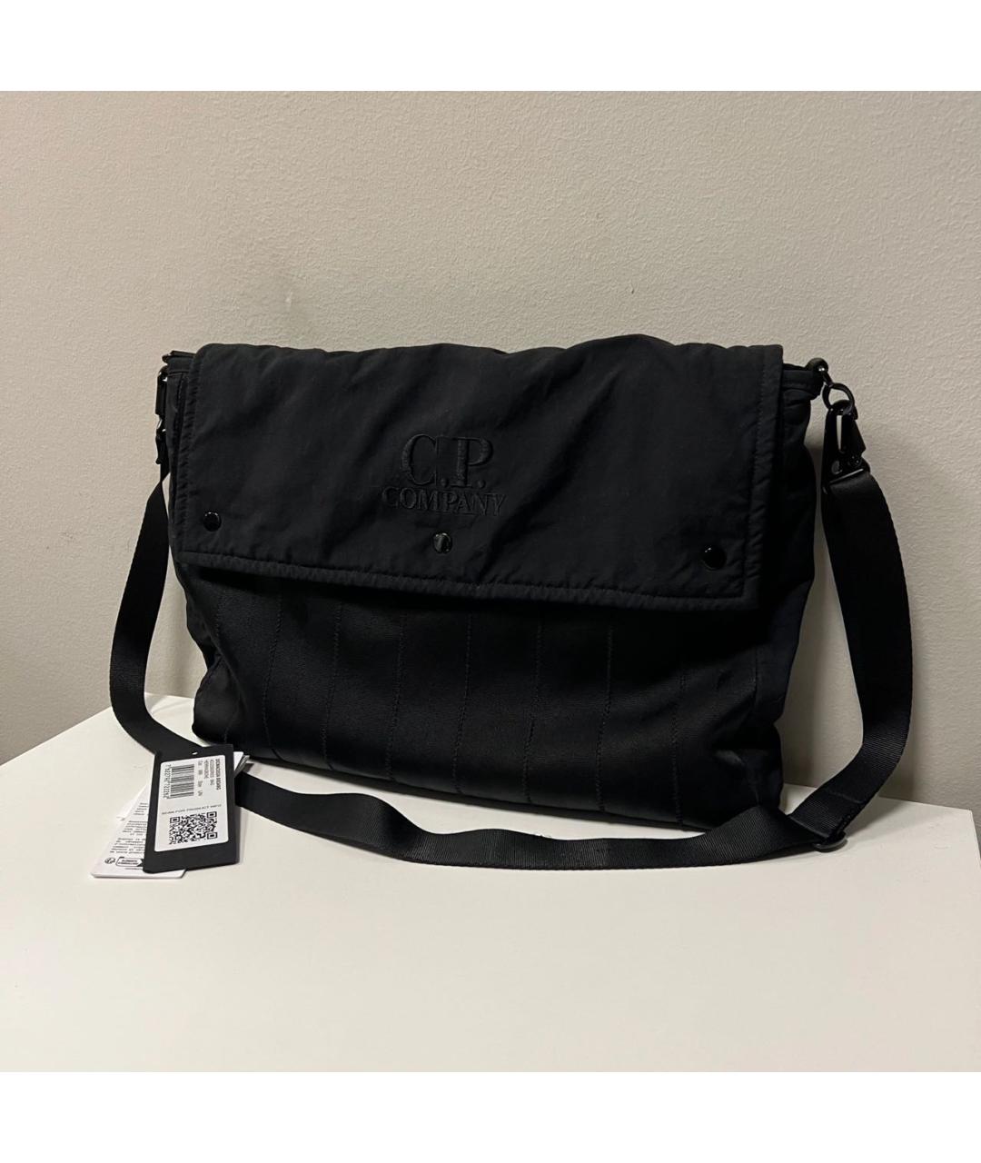 CP COMPANY Черная нейлоновая сумка на плечо, фото 2