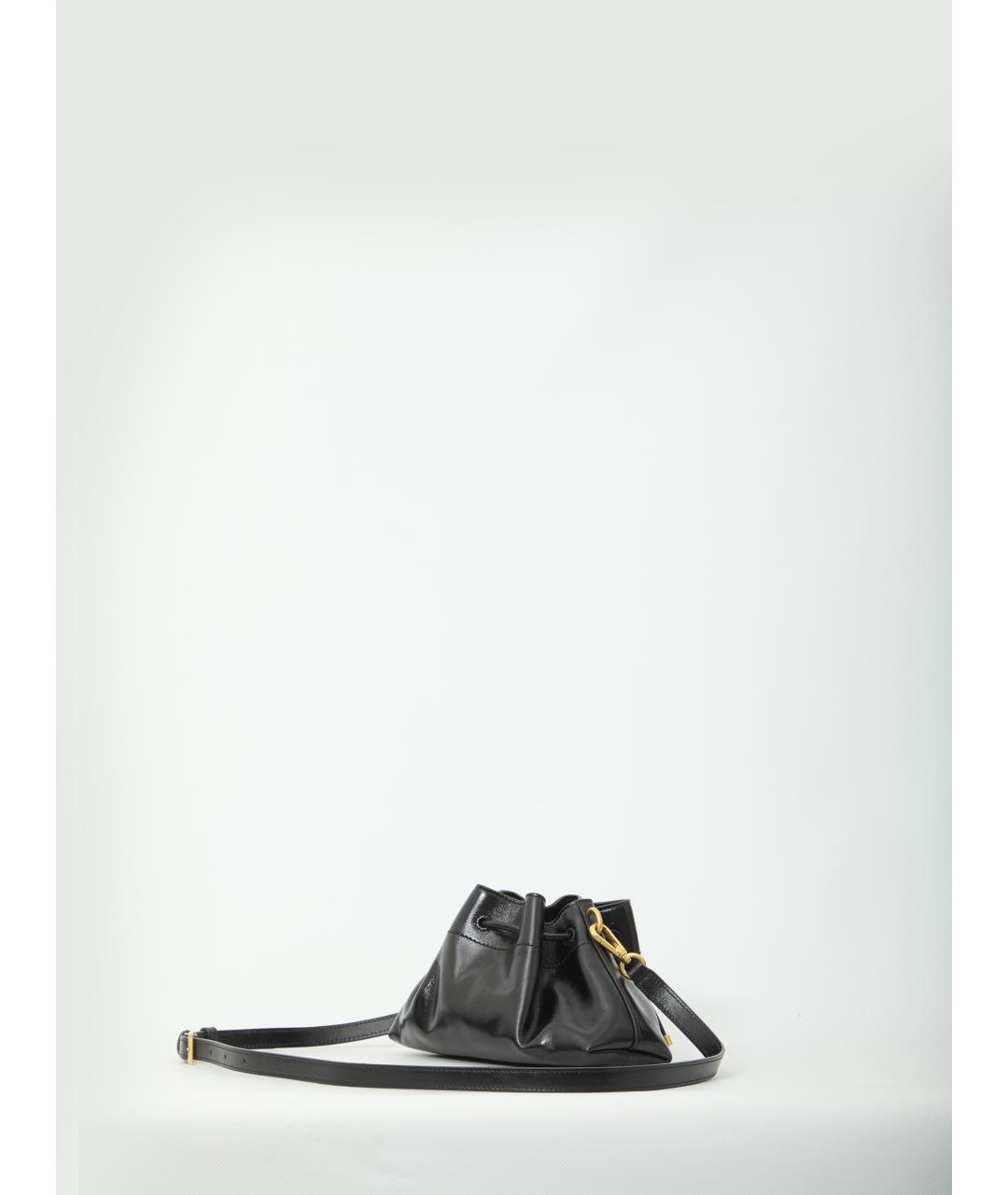 JIMMY CHOO Черная кожаная сумка через плечо, фото 2