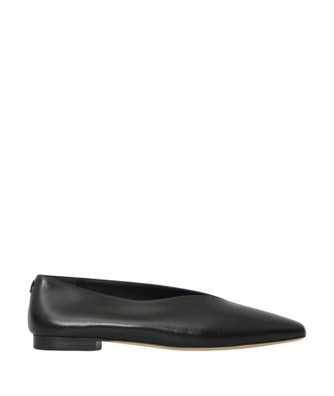 JIMMY CHOO Черные кожаные балетки, фото 1