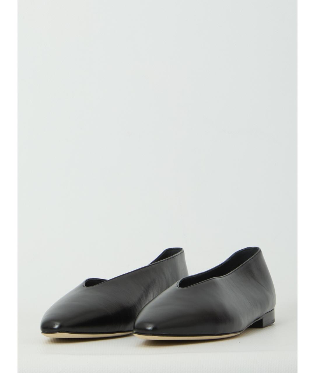 JIMMY CHOO Черные кожаные балетки, фото 2